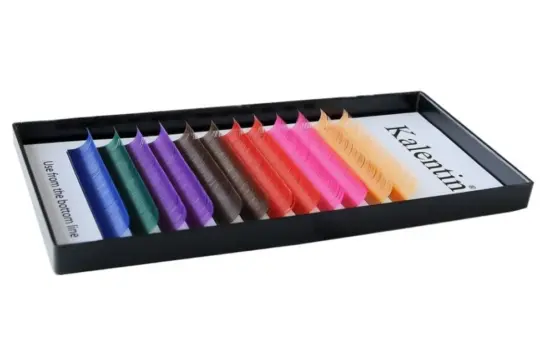 Kalentin Extensiones De Pestañas Coloridas Curva C 0,20 11mm